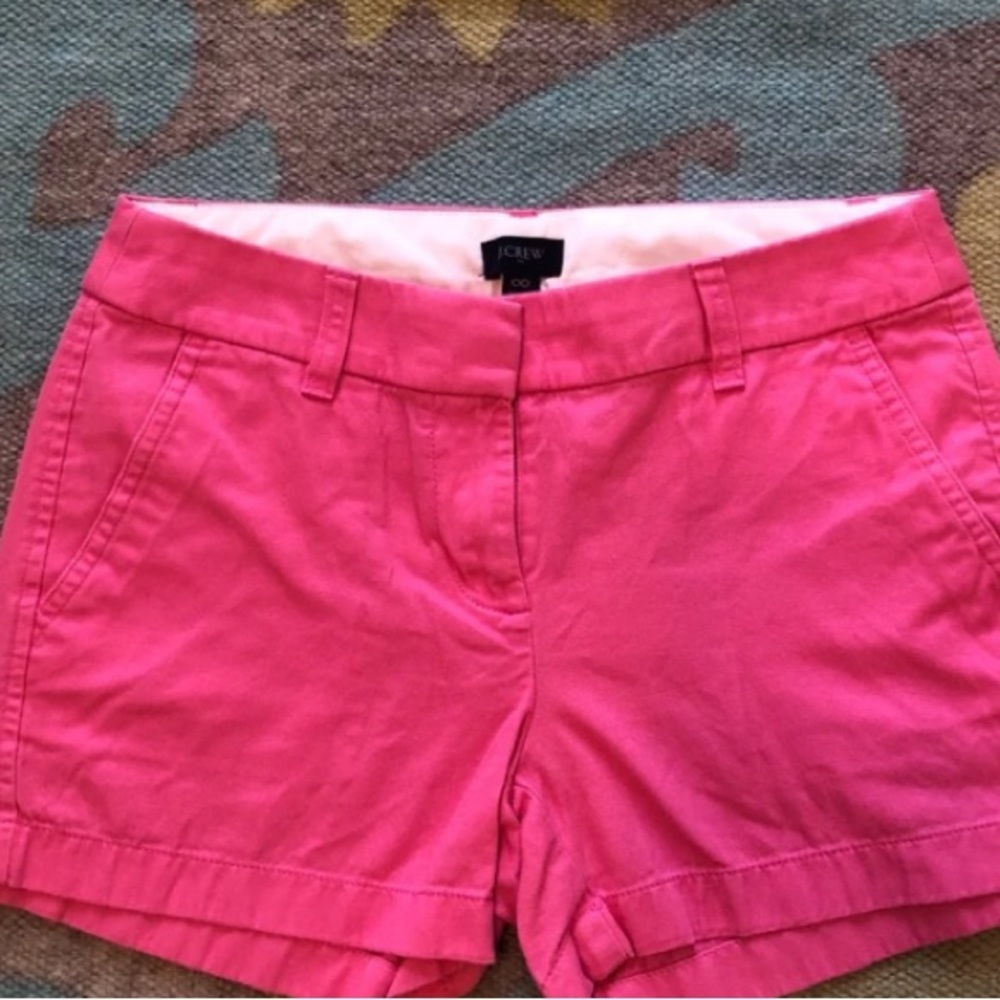 JCrew hot pink shorts!!! 00 high waisted. Great condition